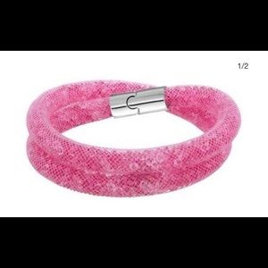 Swarovski stardust pink choker or wrap bracelet